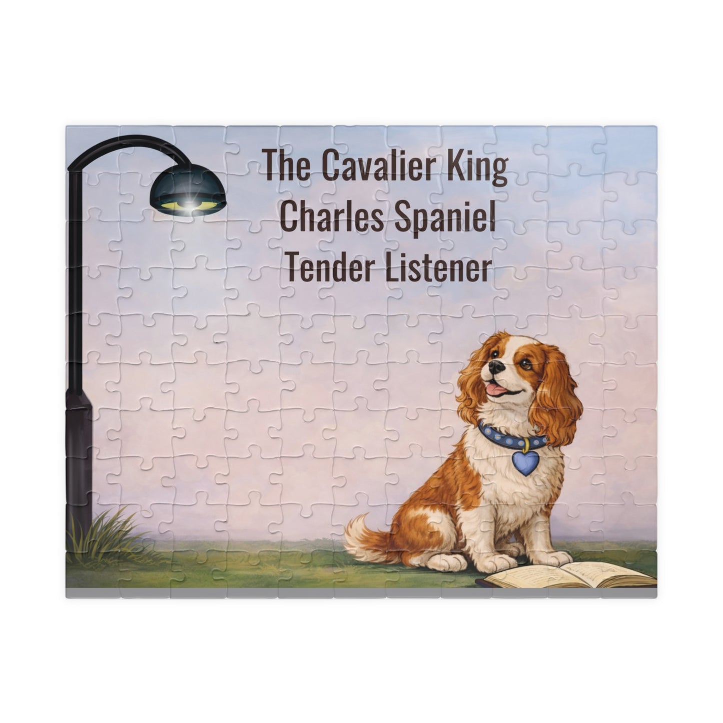 Charles Spaniel Puzzle — "The Cavalier King Charles Spaniel, Tender Listener" Illustrated Jigsaw (110–1014 pcs)