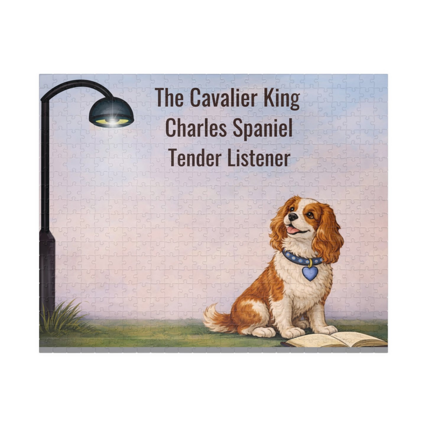 Charles Spaniel Puzzle — "The Cavalier King Charles Spaniel, Tender Listener" Illustrated Jigsaw (110–1014 pcs)