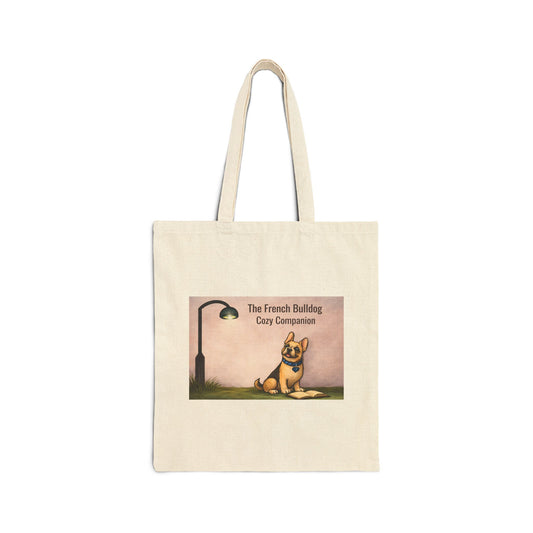 Tote Bag — "The French Bulldog: Cozy Companion" Canvas Shopper