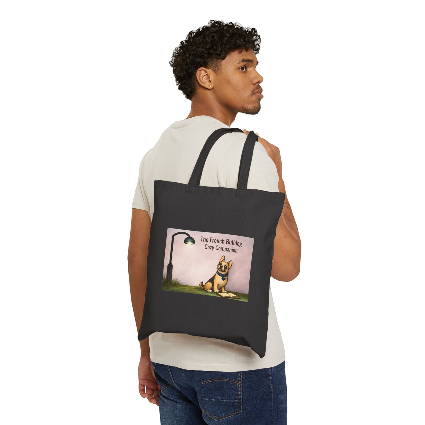 Tote Bag — "The French Bulldog: Cozy Companion" Canvas Shopper