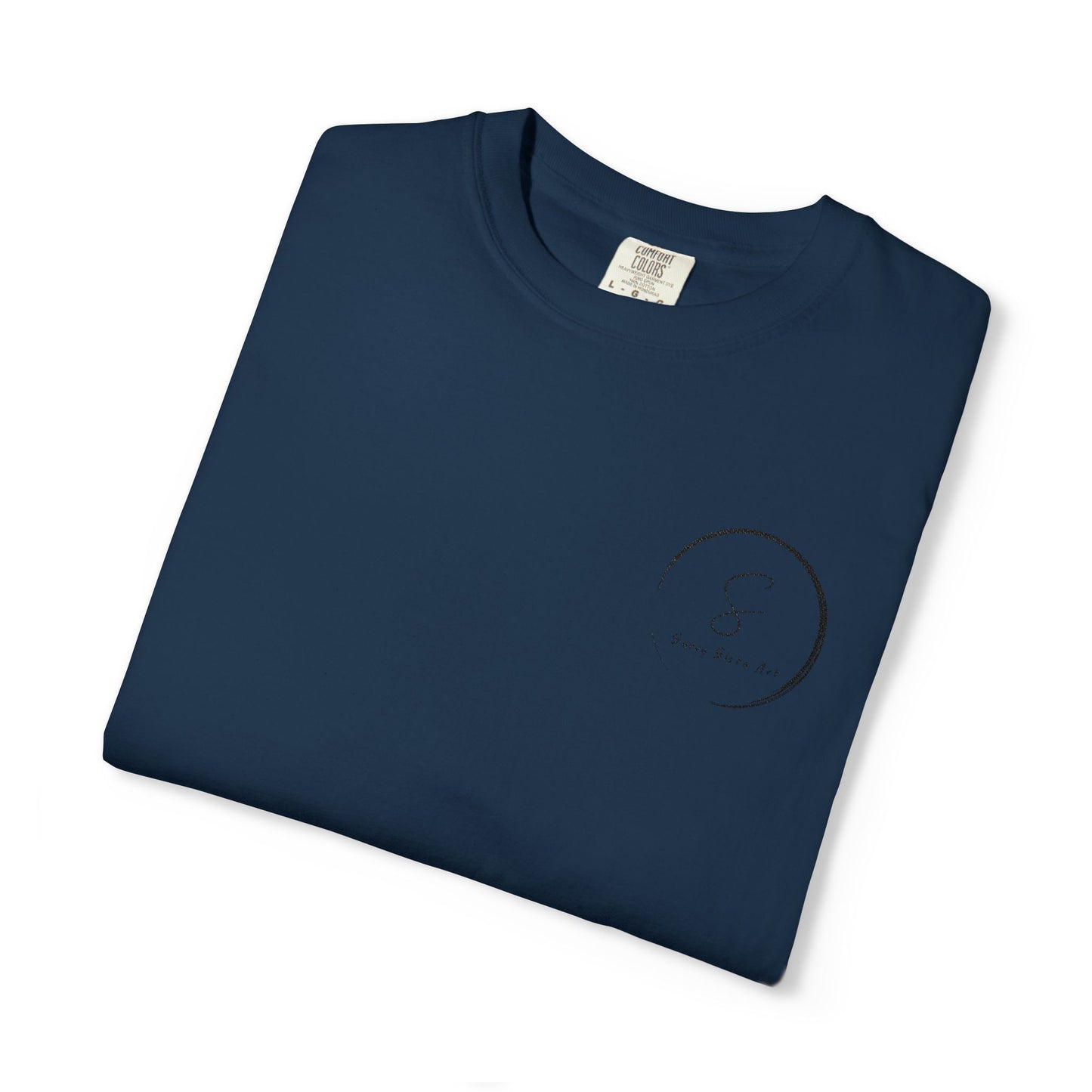 Minimalist 'Be Still' Circle Logo T-Shirt — Calm Vibes Graphic Tee