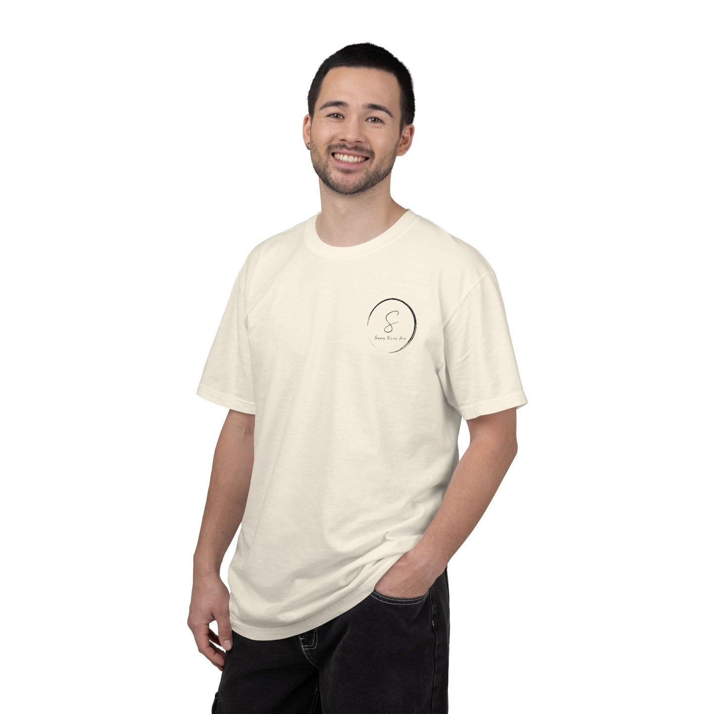 Minimalist 'Be Still' Circle Logo T-Shirt — Calm Vibes Graphic Tee