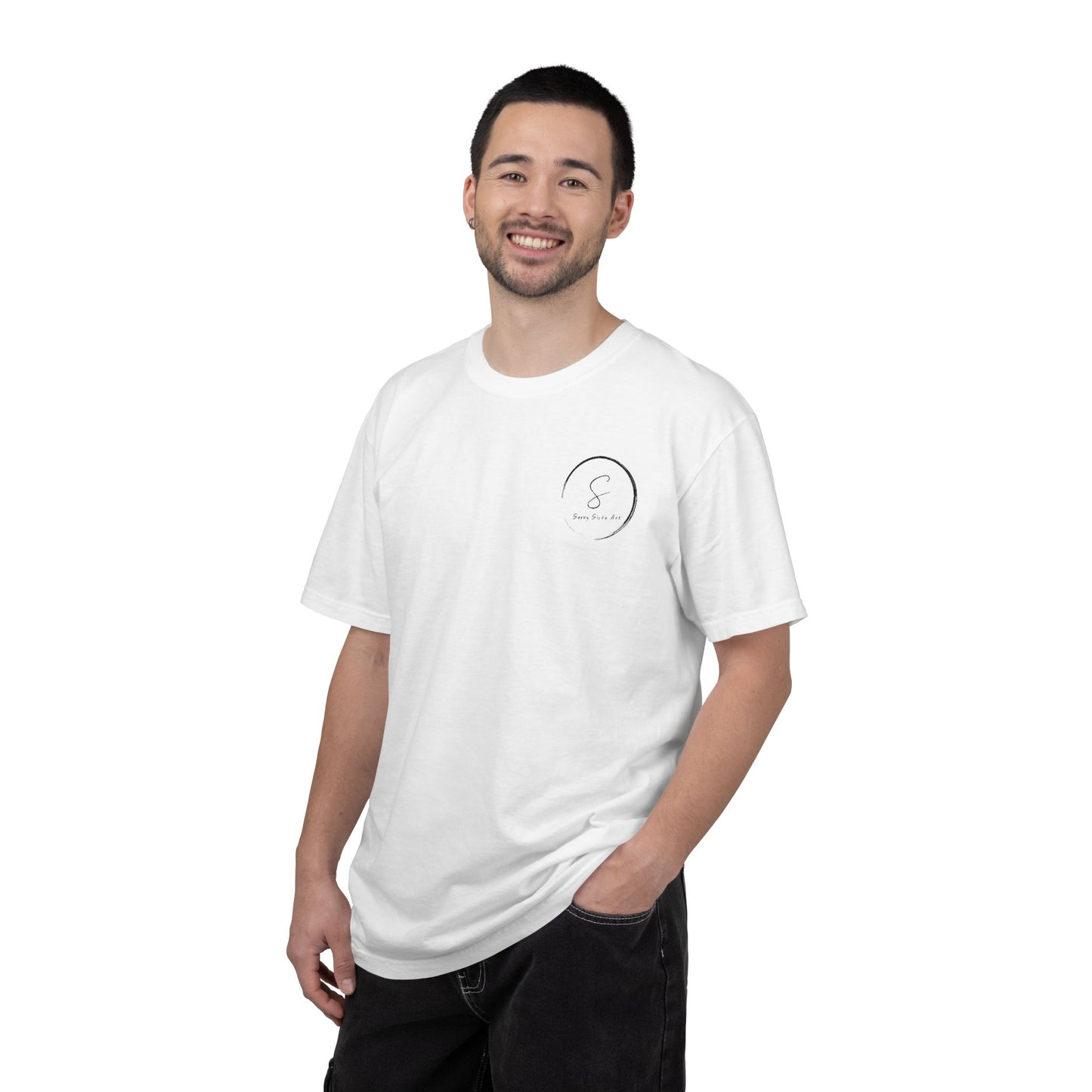 Minimalist 'Be Still' Circle Logo T-Shirt — Calm Vibes Graphic Tee