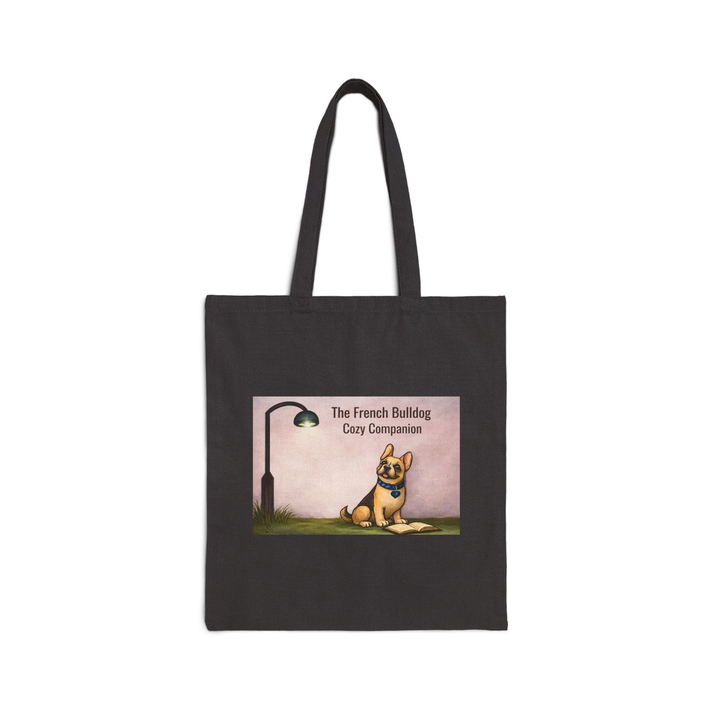 Tote Bag — "The French Bulldog: Cozy Companion" Canvas Shopper