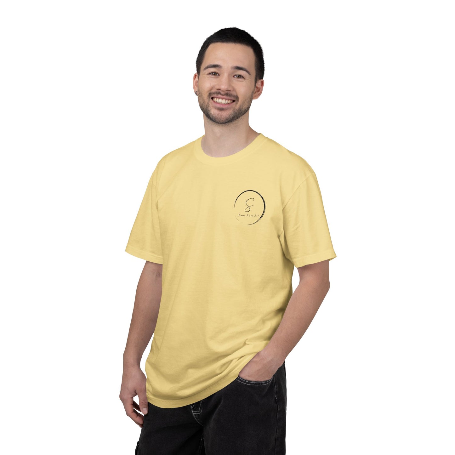 Minimalist 'Be Still' Circle Logo T-Shirt — Calm Vibes Graphic Tee