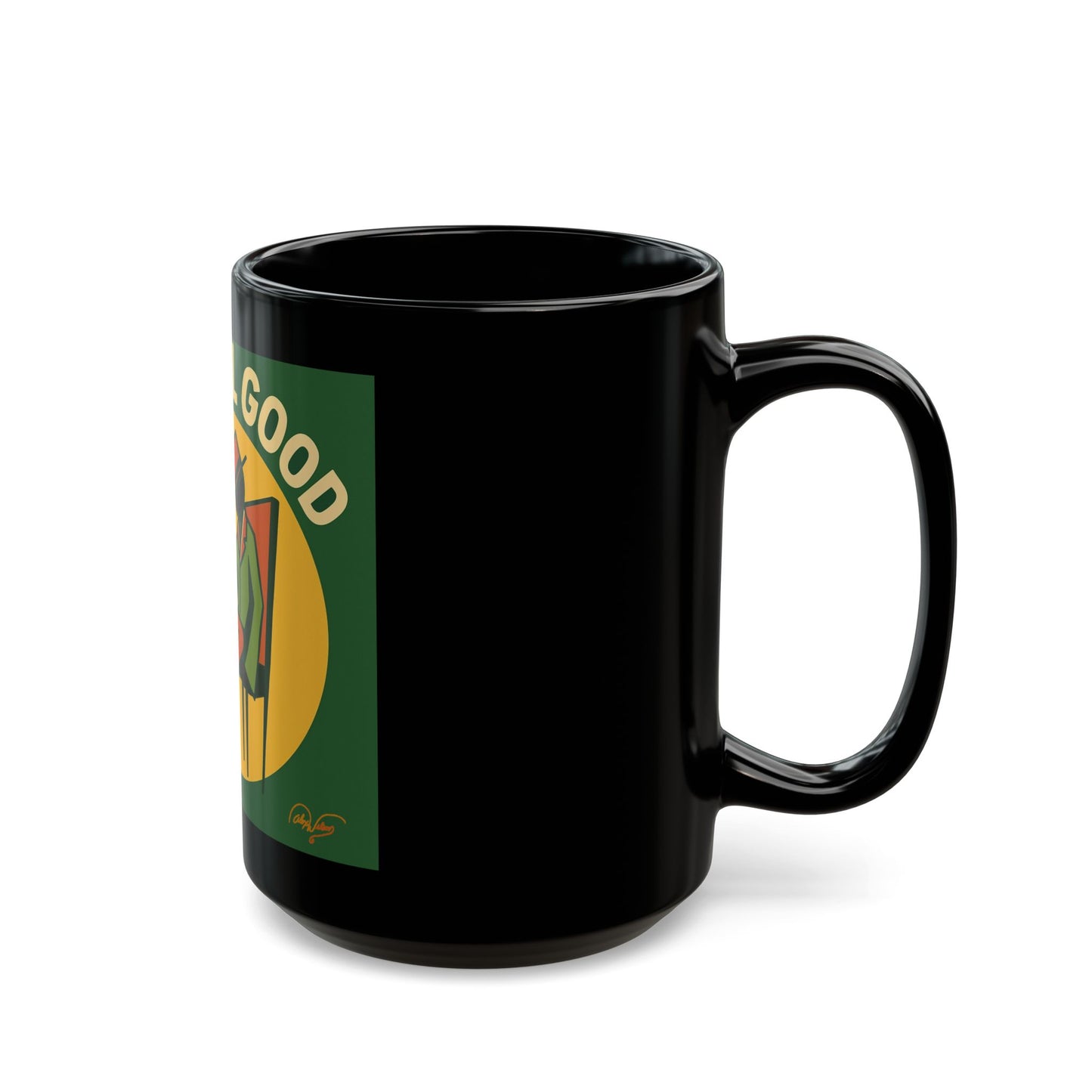 “It’s All Good” Retro Lounge Black Mug – 11oz/15oz