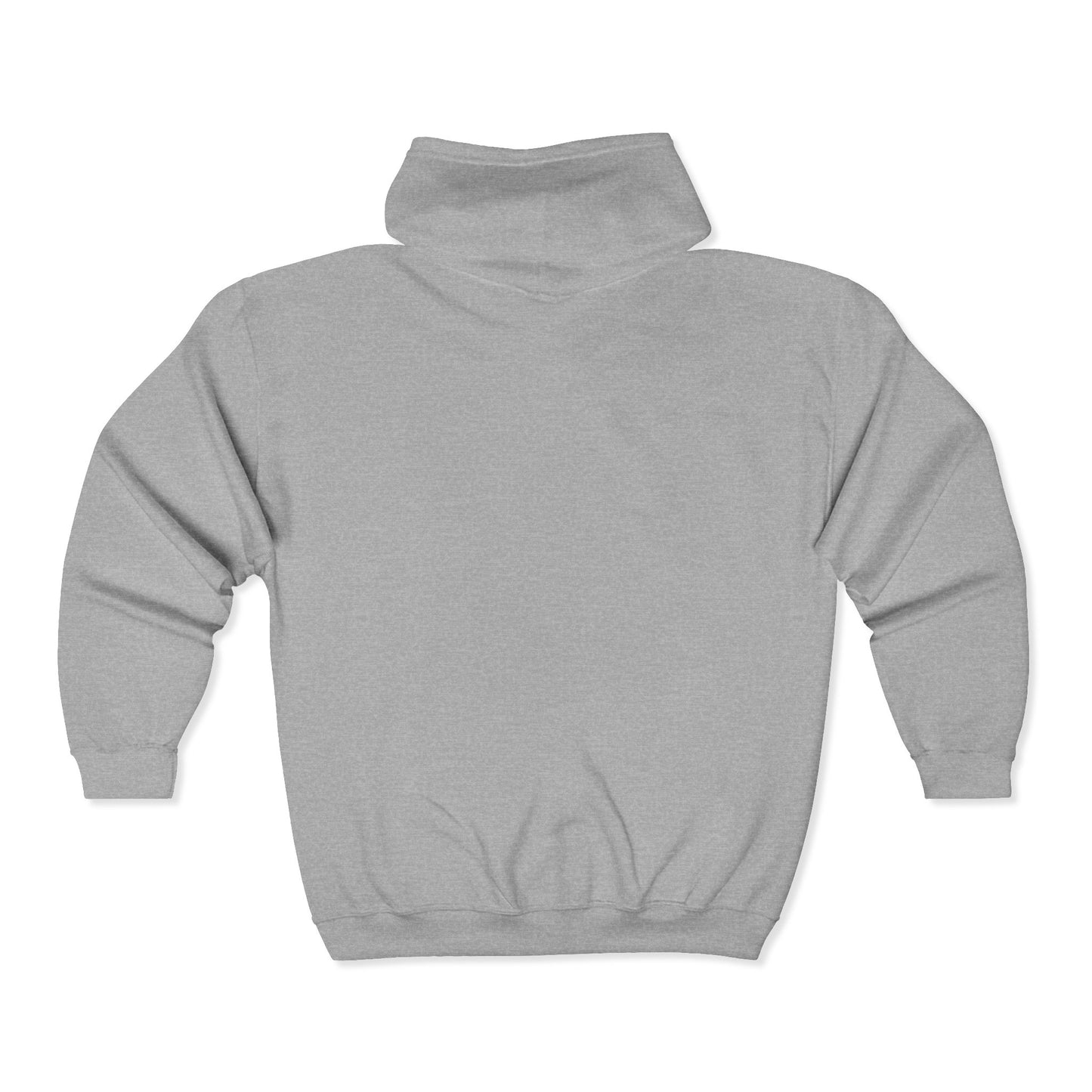 Minimalist 'Savvy Sista Art' Circle Zip Hoodie – Lightweight Grey Full-Zip Sweatshirt